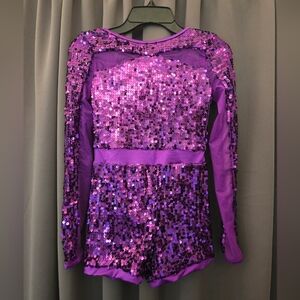 Weissman long sleeve sequin unitard